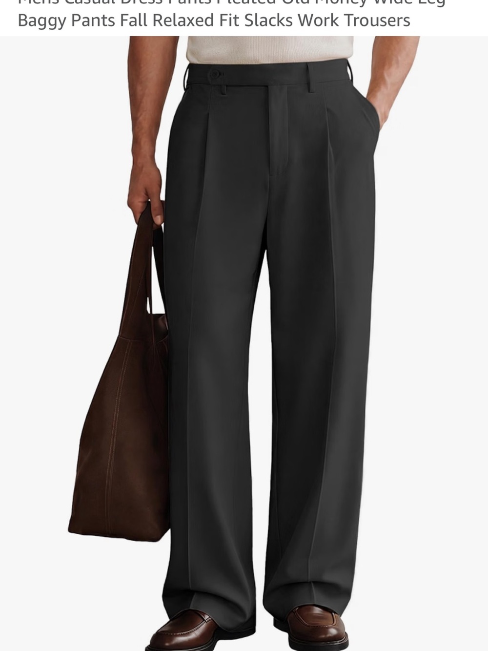 Men’s wide leg dress pants XL. Like brand new!